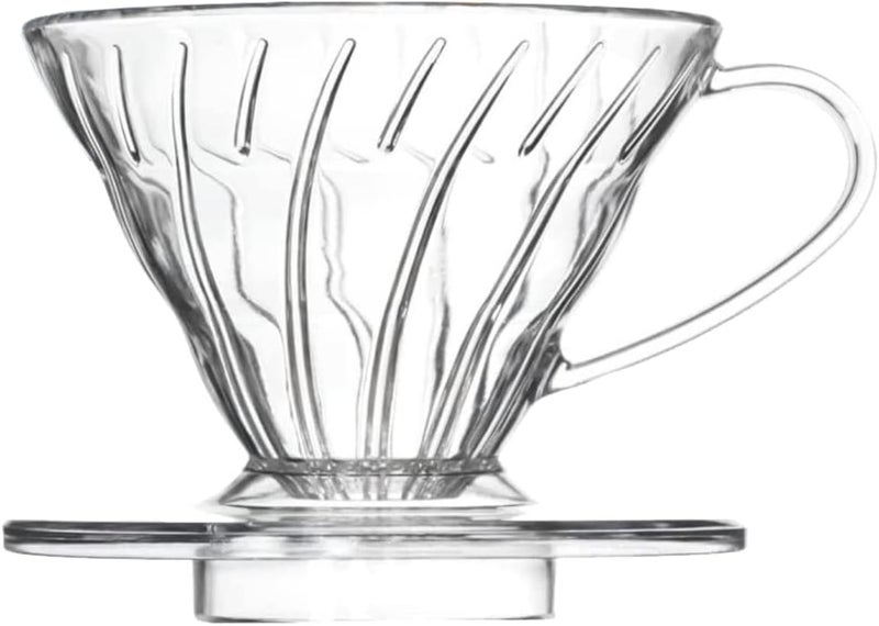DailyRest V 02 60° مخروط مصفاة قهوة بلاستيكية، 1-4 أكواب، صانع قهوة بالتنقيط، كوب فلتر قهوة قابل لإعادة الاستخدام، ملحقات تخمير بطيء للمنزل، المقاهي، المطاعم - Image 1
